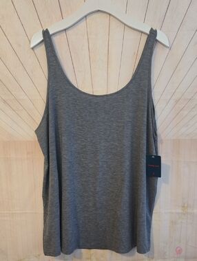 Tommy John Heather Grey Scoop Tank PJ Tank XXL Second Skin Luxe